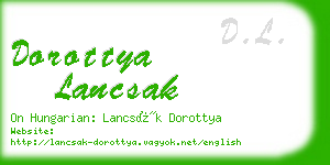 dorottya lancsak business card